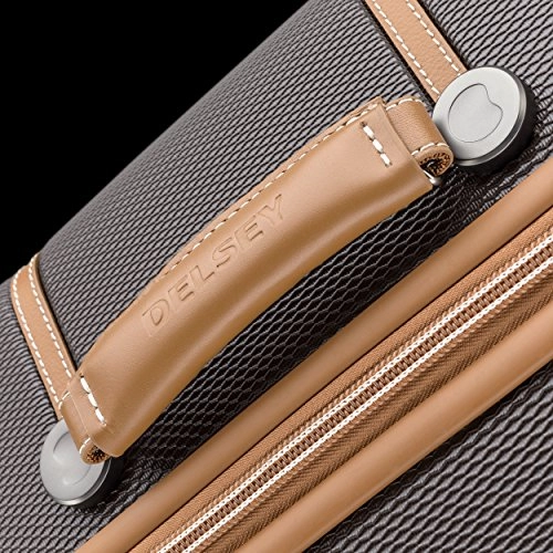 Delsey Luggage Chatelet 21 Inch Carry-On Spinner (One size, Chocolate/Tan)