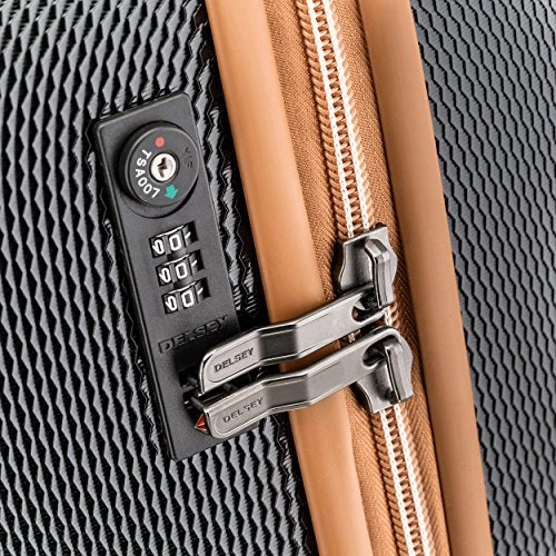 Delsey Luggage Chatelet 21 Inch Carry-On Spinner (One size, Chocolate/Tan)