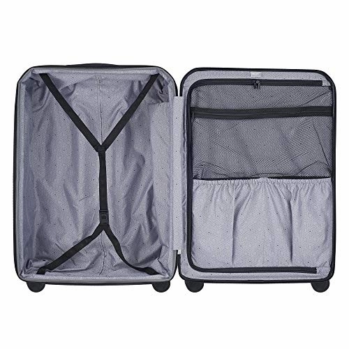 Delsey Luggage Devan 29" Checked Luggage, Hard Case Expandable Suitcase (Silver)