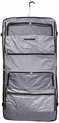 Delsey Luggage Helium Garment Bag, Deluxe Suit Or Dress Bag, Includes Carry Handle, Black