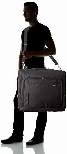 Delsey Luggage Helium Garment Bag, Deluxe Suit Or Dress Bag, Includes Carry Handle, Black