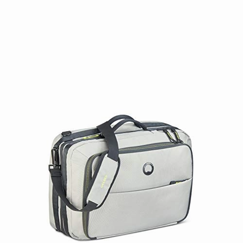 DELSEY Paris Daily's Two Compartment Laptop Messenger Shoulder Bag, Light Gray, 15.6 Inch Sleeve
