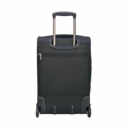 Delsey Paris Luggage Sky Max Carry On Expandable 2 Wheeled Suitcase, Black