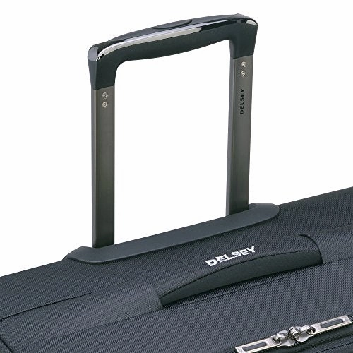Delsey Paris Luggage Sky Max Carry On Expandable 2 Wheeled Suitcase, Black