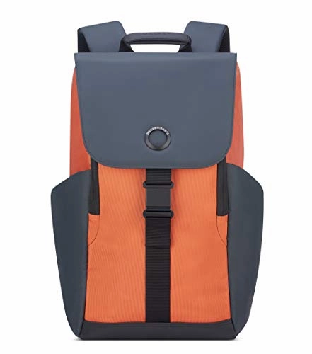 DELSEY Paris Securflap 15-Inch Laptop Backpack, Orange, One Size