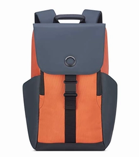 DELSEY Paris Securflap 15-Inch Laptop Backpack, Orange, One Size
