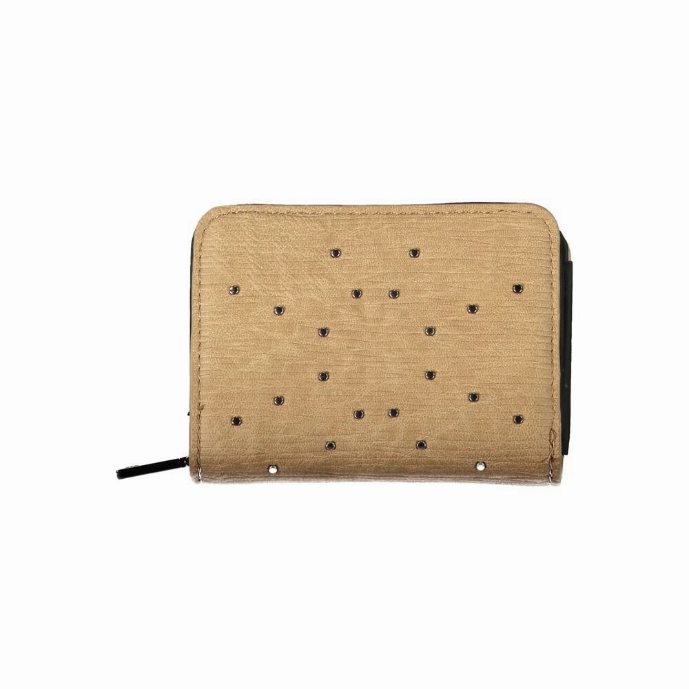 Desigual Chic Brown Wallet with Card Slots & Secure Women's Closure