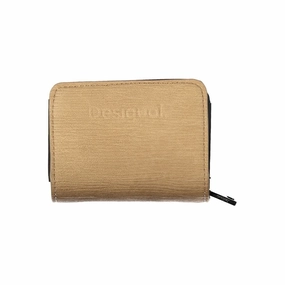 Desigual Chic Brown Wallet with Card Slots & Secure Women's Closure