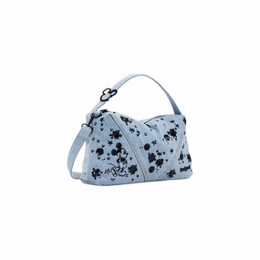 Desigual Light Blue Cotton Handbag