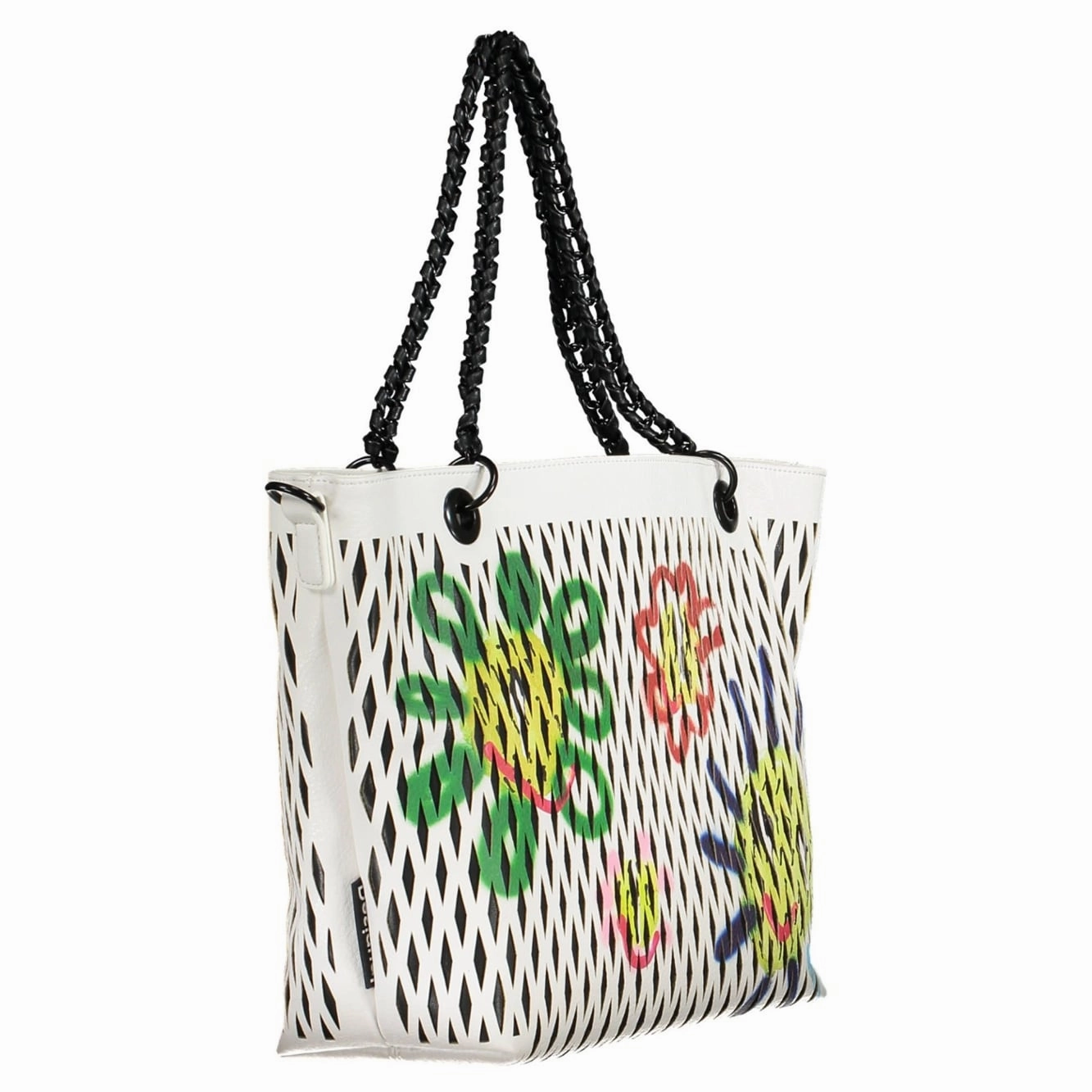 Desigual White Polyethylene Women Women's Handbag