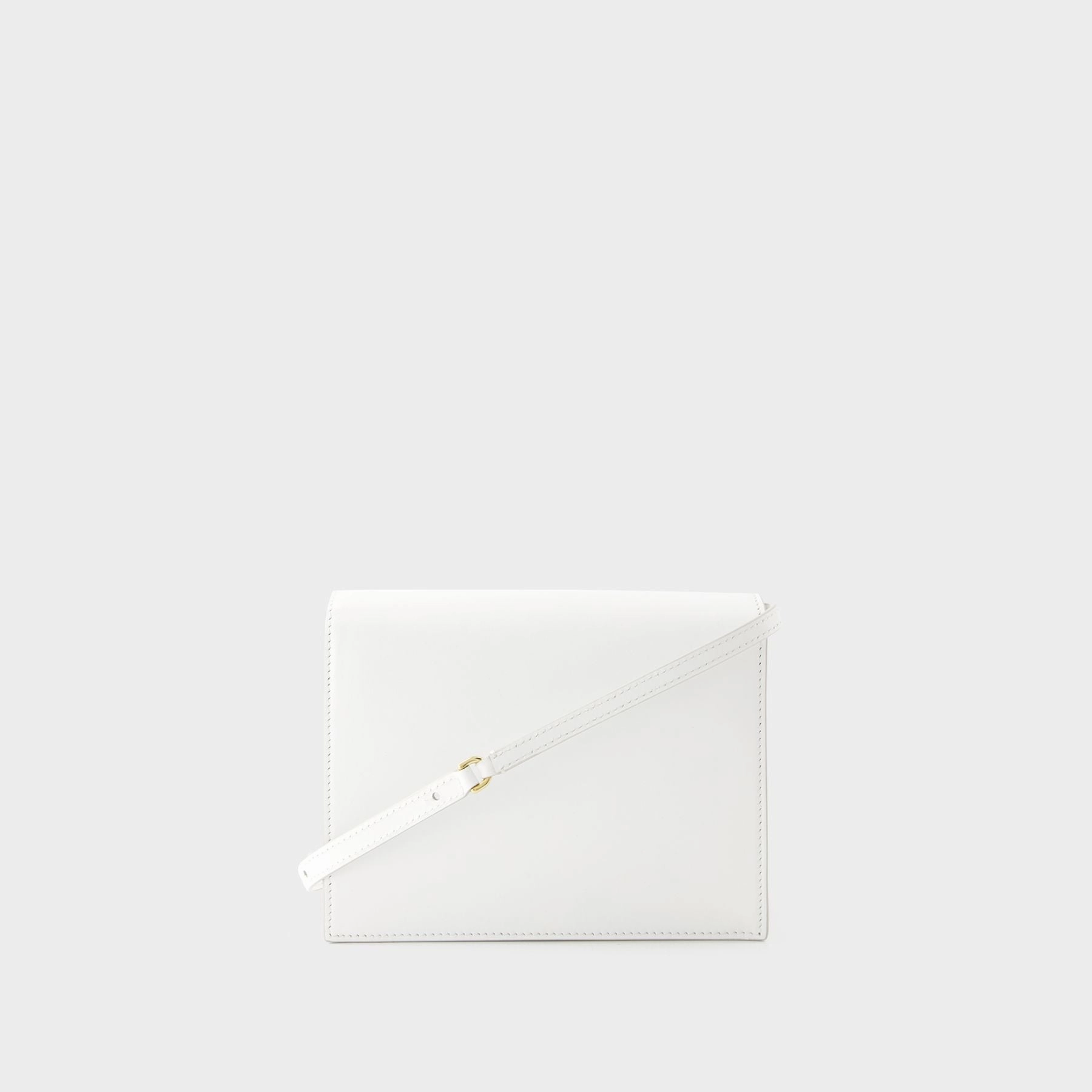 DG Logo Crossbody - Dolce&Gabbana - Leather - White