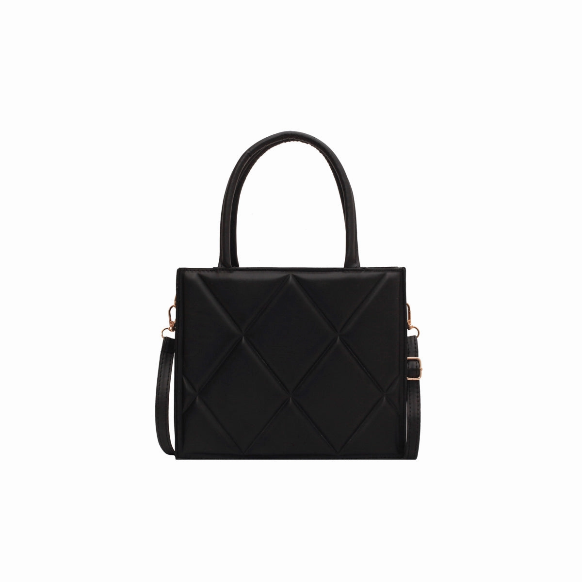 Diamond Grid Tote Large Capacity One-Shoulder Crossbody Bag