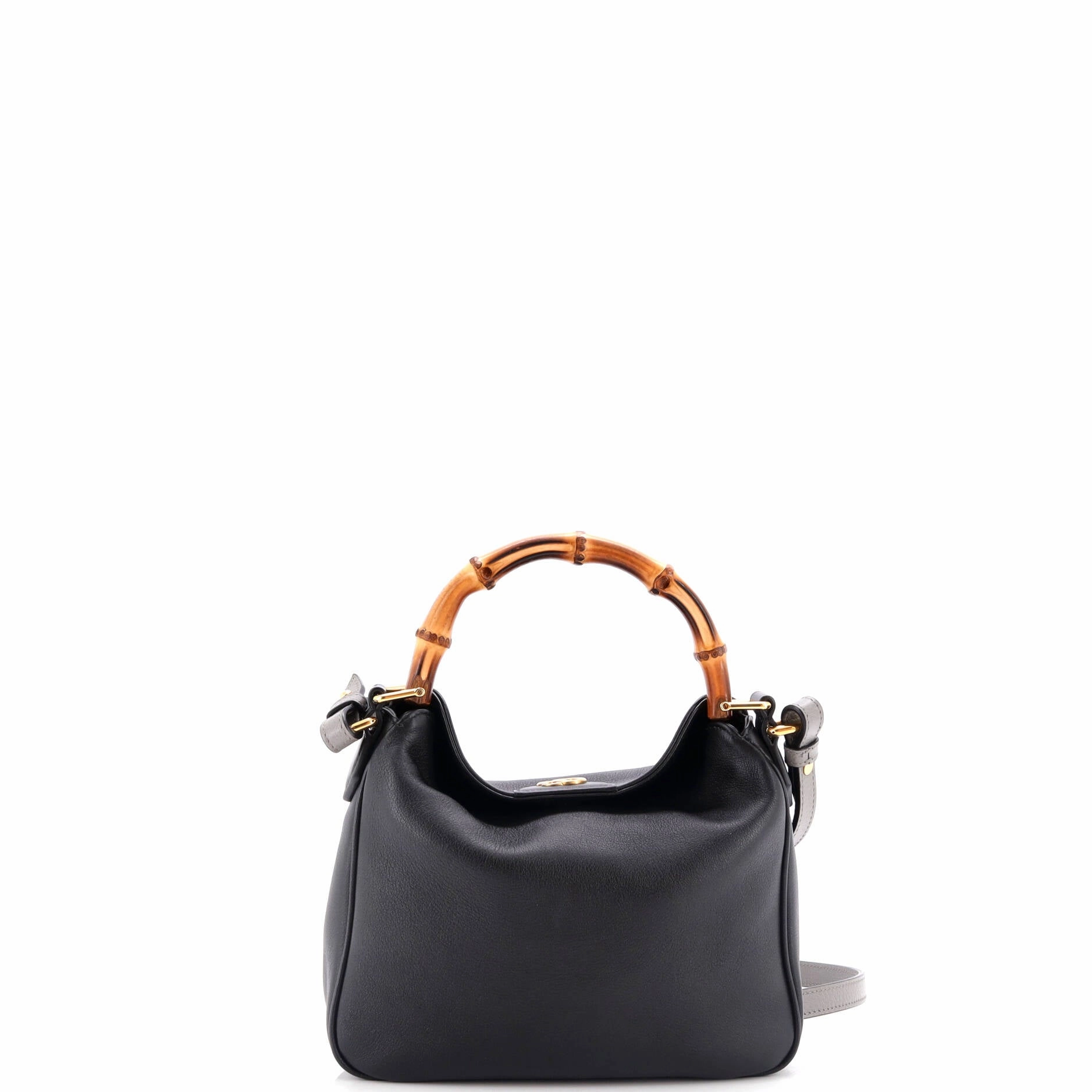 Diana NM Bamboo Shoulder Bag Leather Small