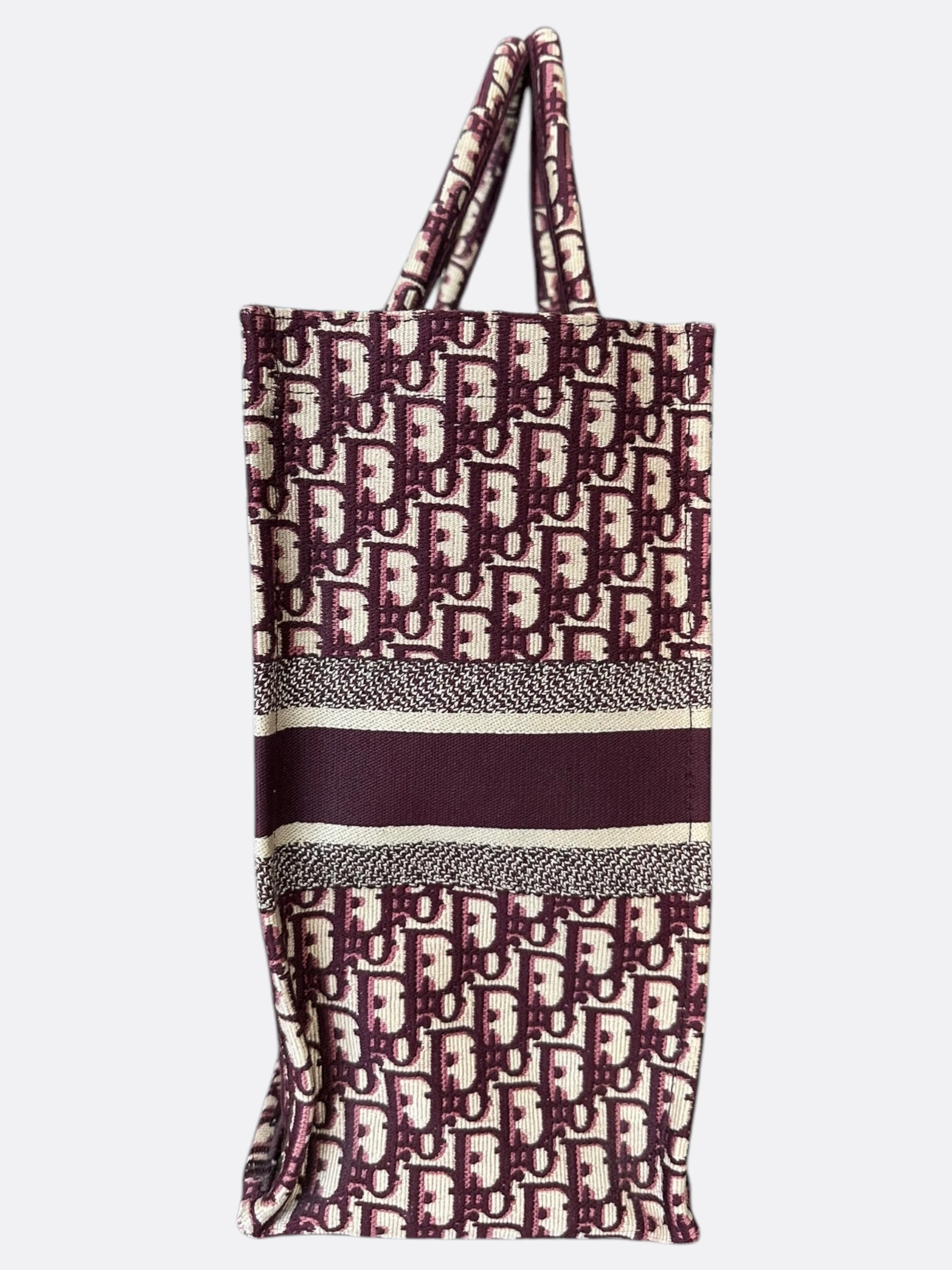 Dior Beige & Red Oblique Large Book Tote