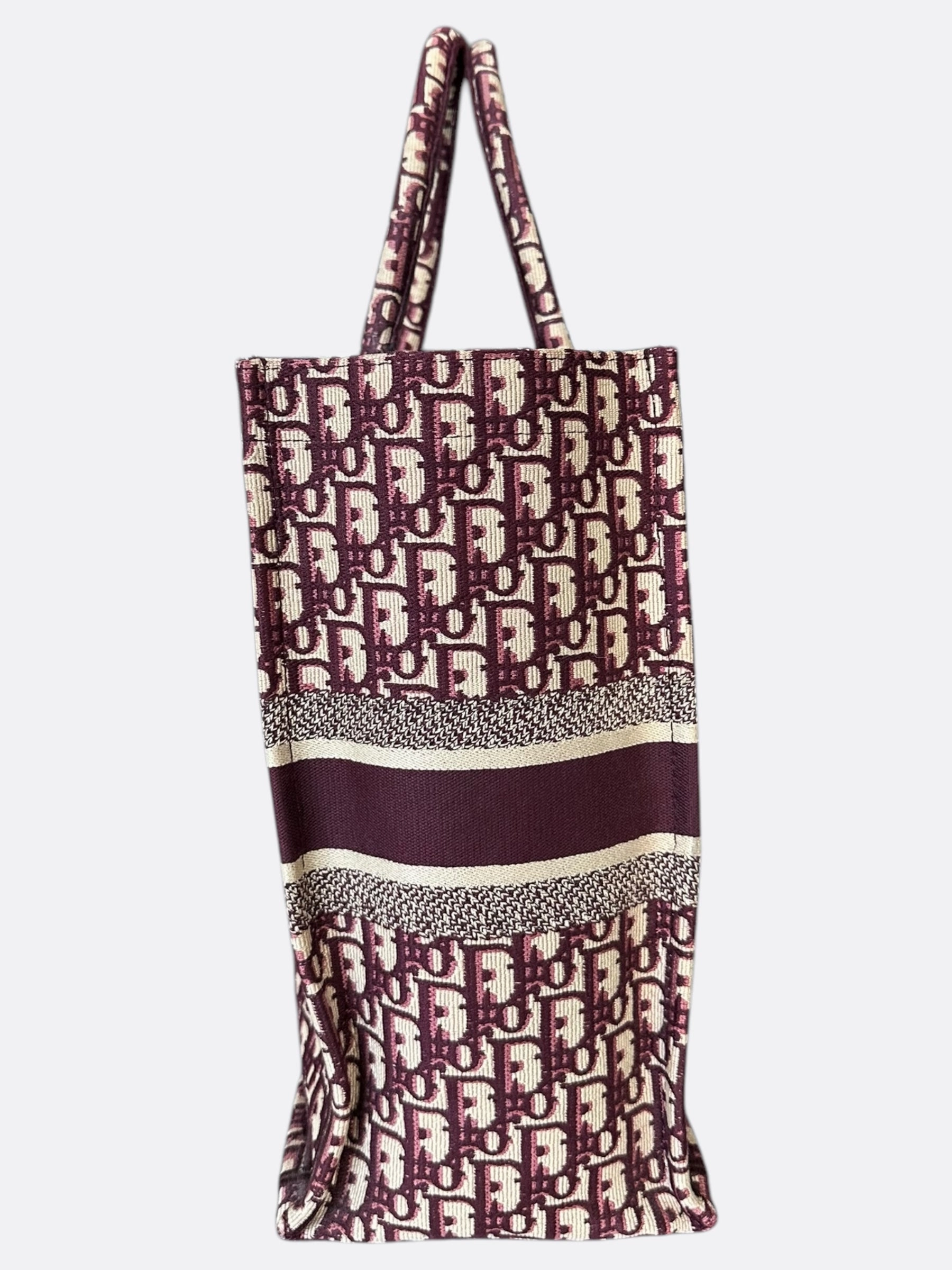 Dior Beige & Red Oblique Large Book Tote