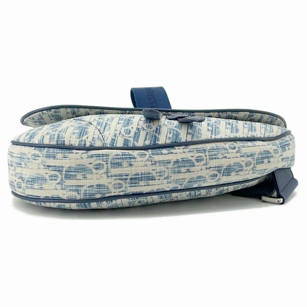 Dior Oblique Kasuri Saddle Crossbody Bag Blue1ADPO093UTK Cotton