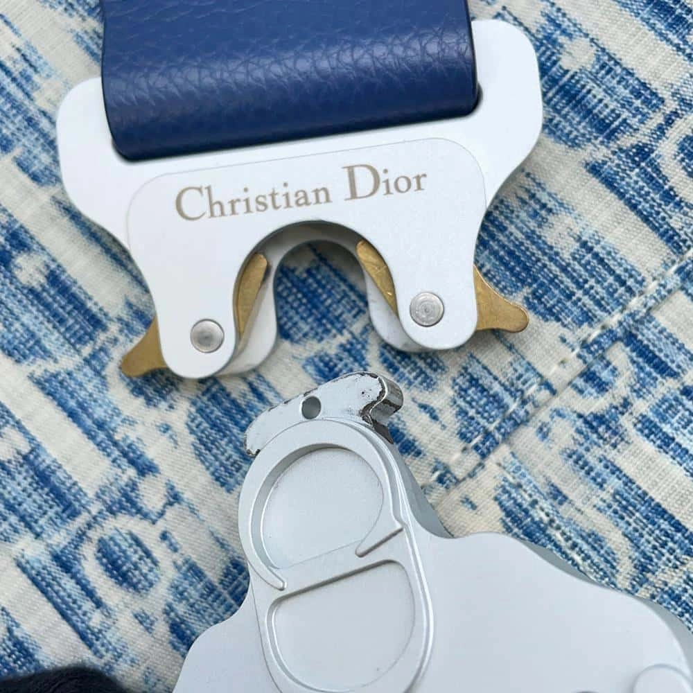 Dior Oblique Kasuri Saddle Crossbody Bag Blue1ADPO093UTK Cotton