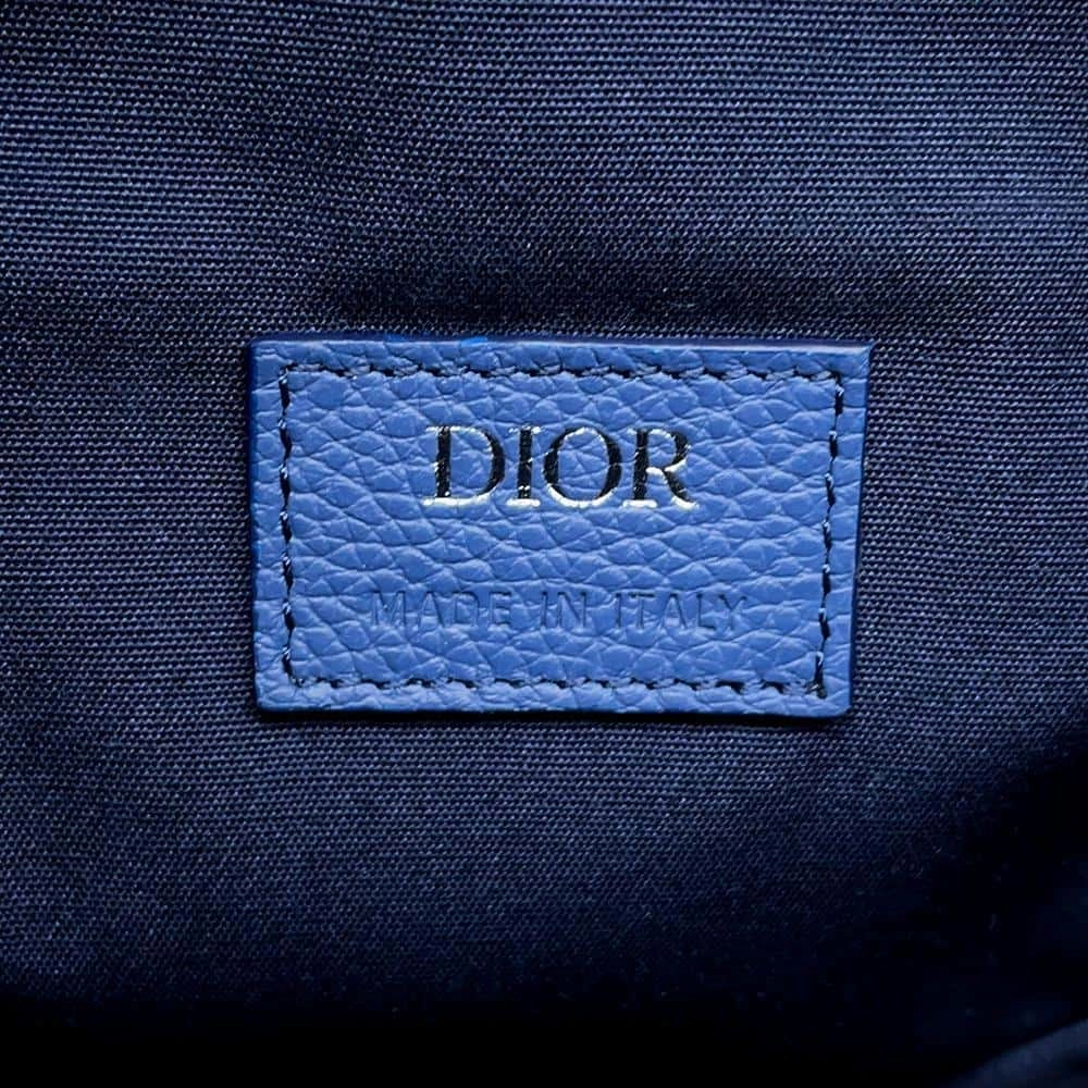 Dior Oblique Kasuri Saddle Crossbody Bag Blue1ADPO093UTK Cotton