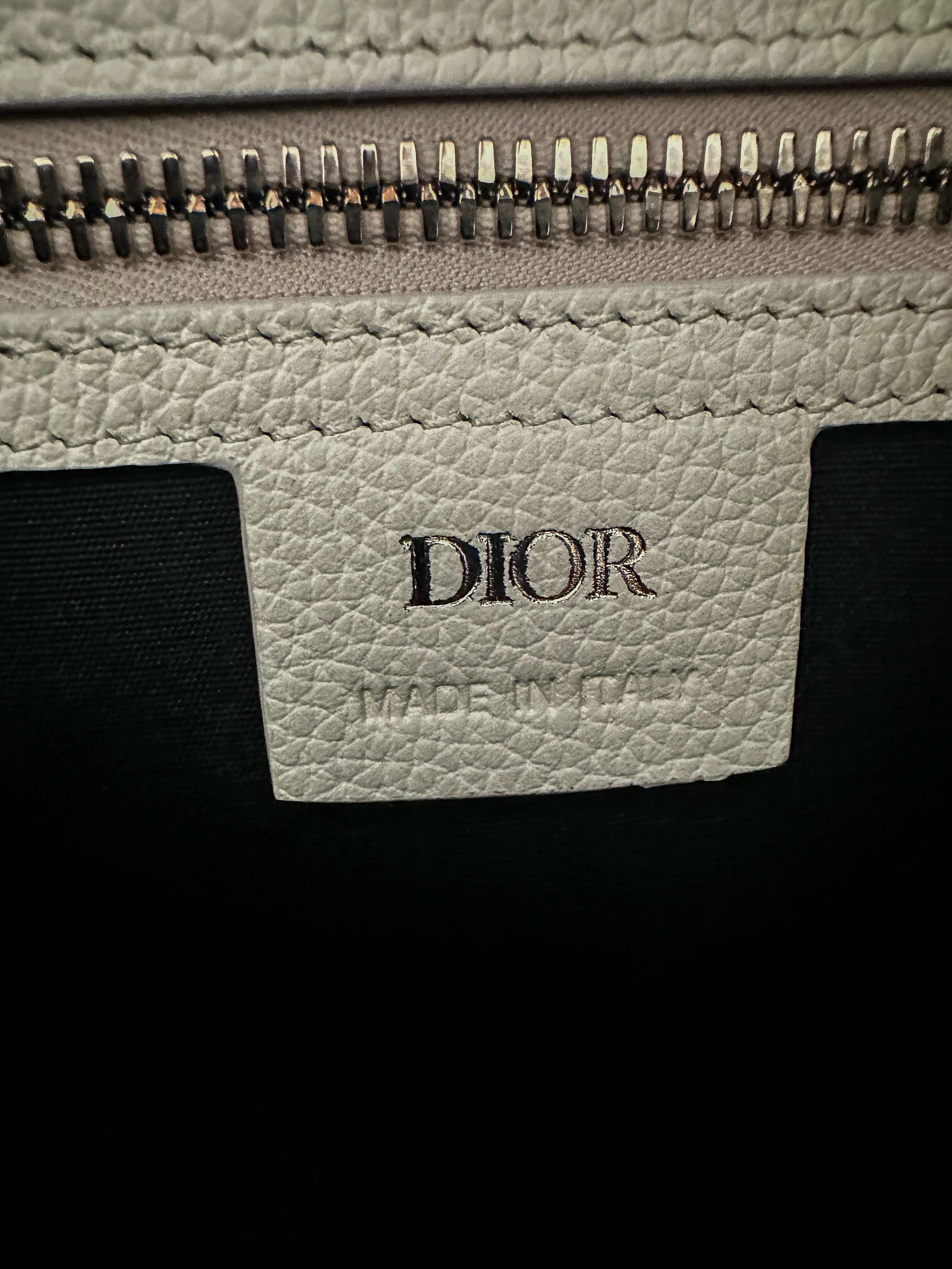 Dior White Oblique Lingot 50 Duffle Bag