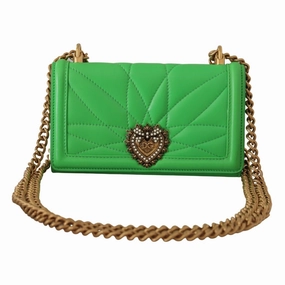 Dolce & Gabbana Elegant Leather iPhone Wallet Case with Women's Chain