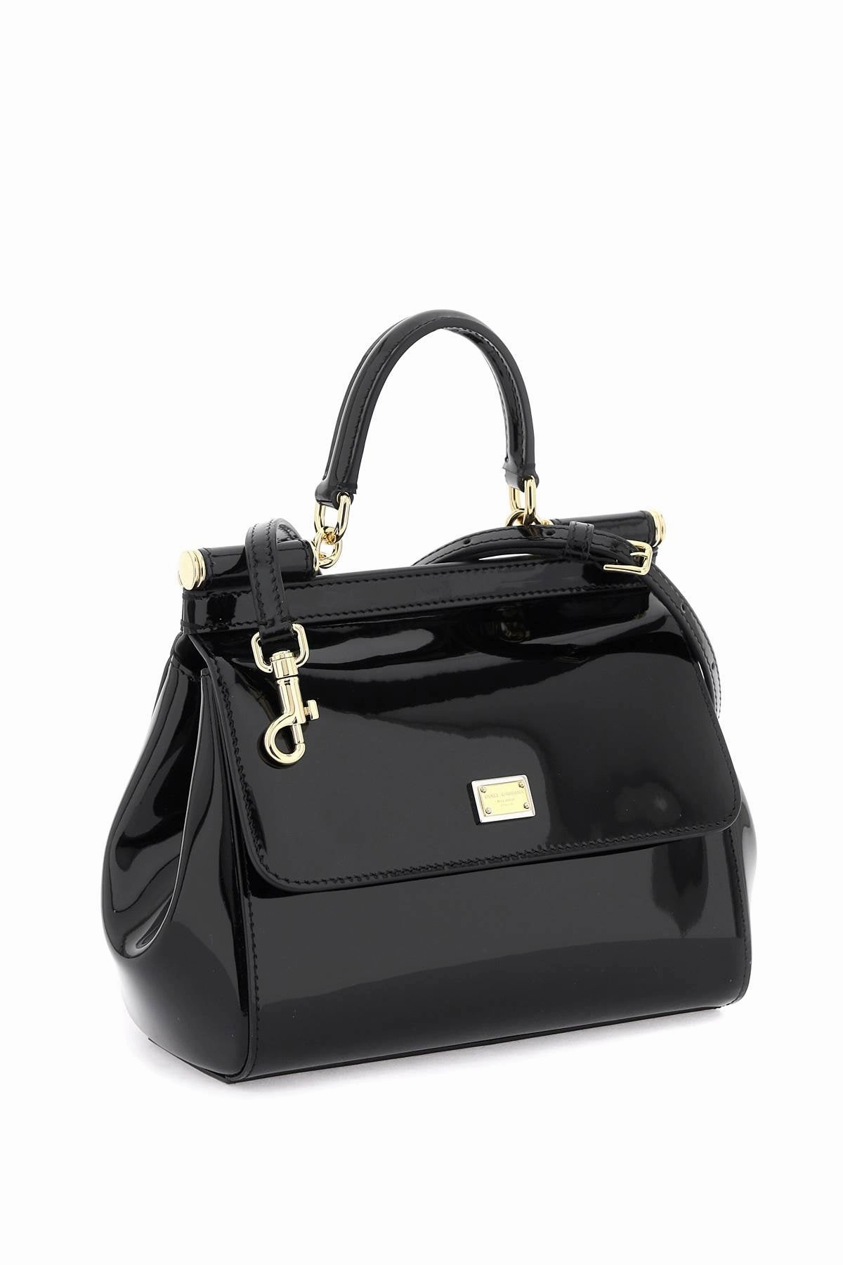 Dolce & gabbana patent leather 'sicily' handbag