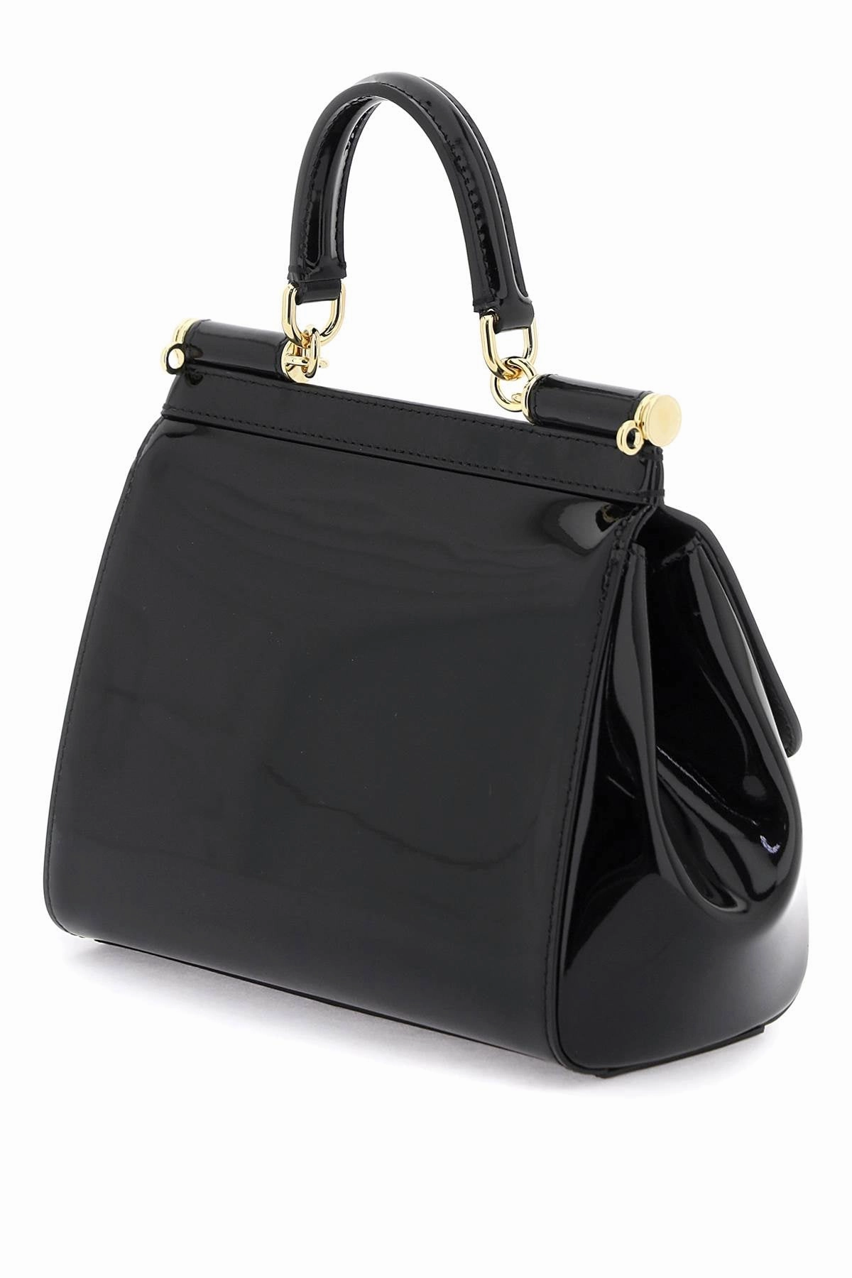 Dolce & gabbana patent leather 'sicily' handbag