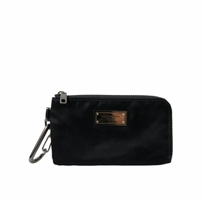 Dolce & Gabbana Sleek Designer Nylon-Leather Pouch in Men's Black