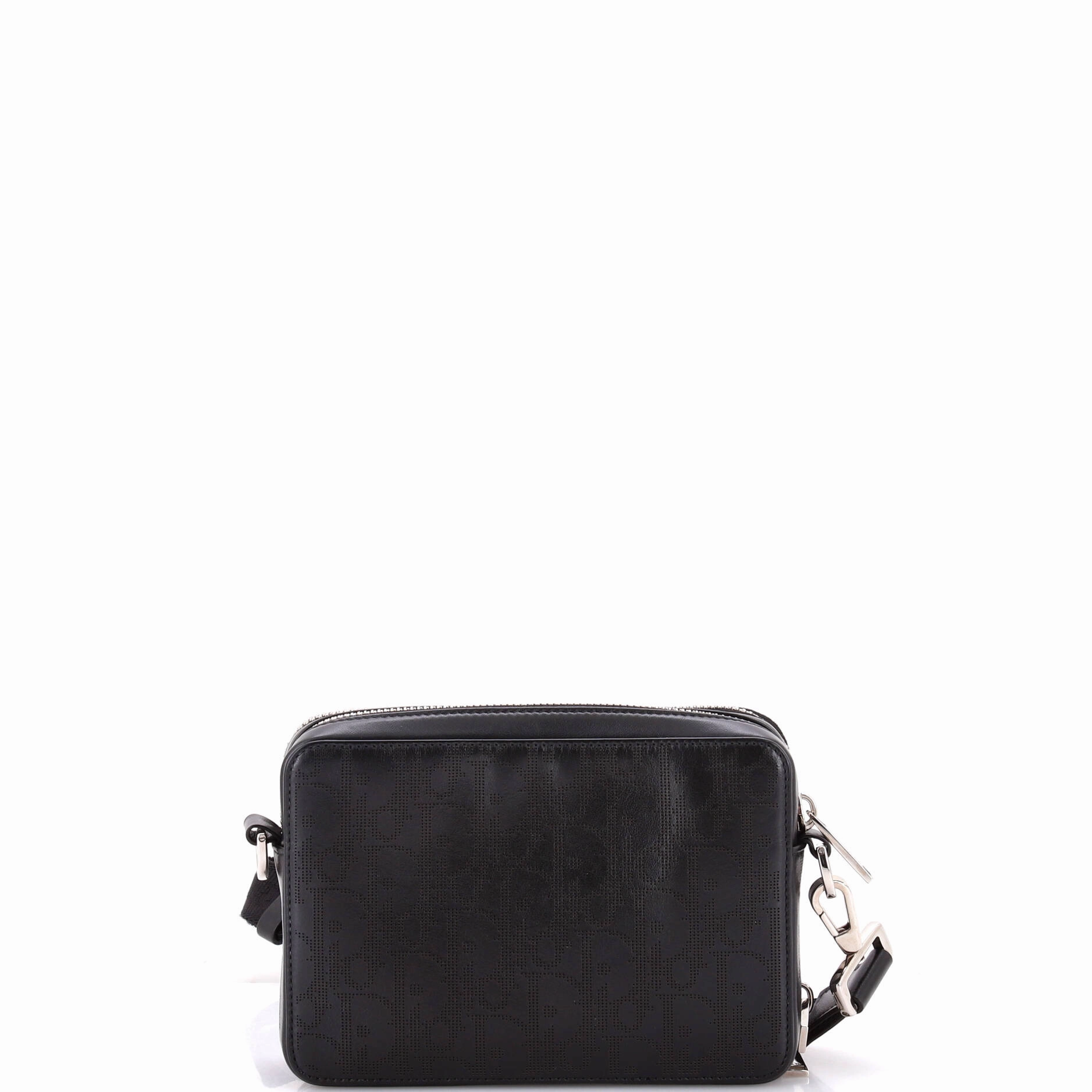 Double Zip Crossbody Pouch Oblique Galaxy Leather