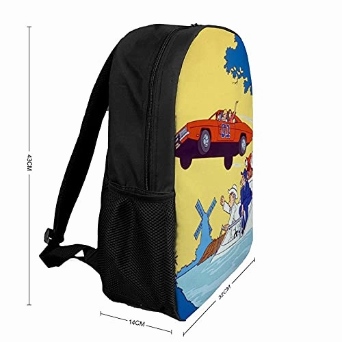 Dukes of Hazz-ard 90s 80s Horror Movie Student Shoulder Bag Large Capacity Bookbag Casual Durable Laptop Backpack Outdoor Travel Scary Film Daypack College Back To School Women Men Fits 17 Inch