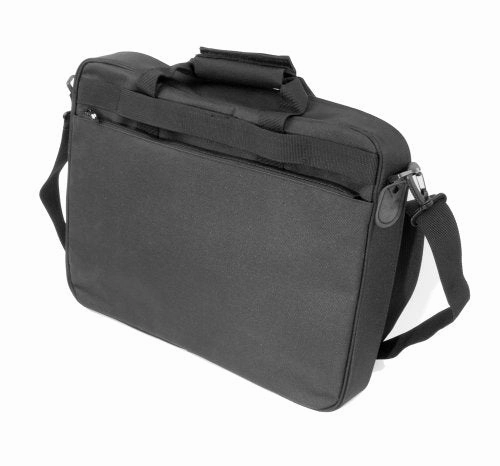 DURAGADGET Water Resistant Black Briefcase With Detachable Shoulder Strap For ASUS X401A Laptop -