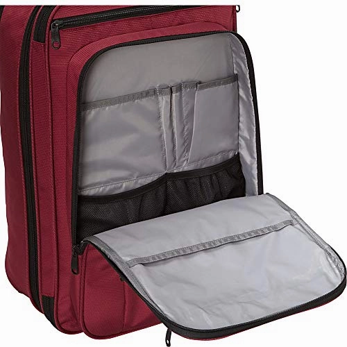 ebags etech 3.0 Carry-On Travel Backpack With Expandable Sides - Fits 17" Laptop - (Crimson Red)