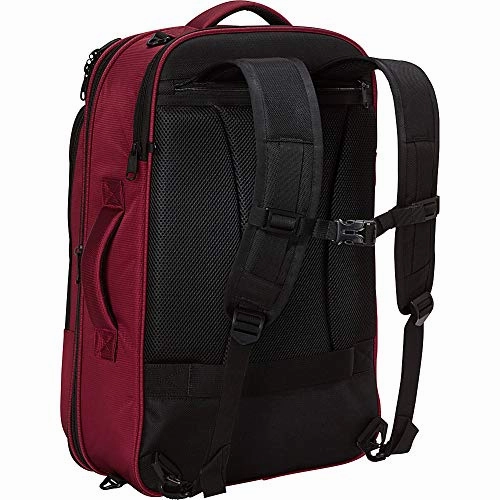 ebags etech 3.0 Carry-On Travel Backpack With Expandable Sides - Fits 17" Laptop - (Crimson Red)