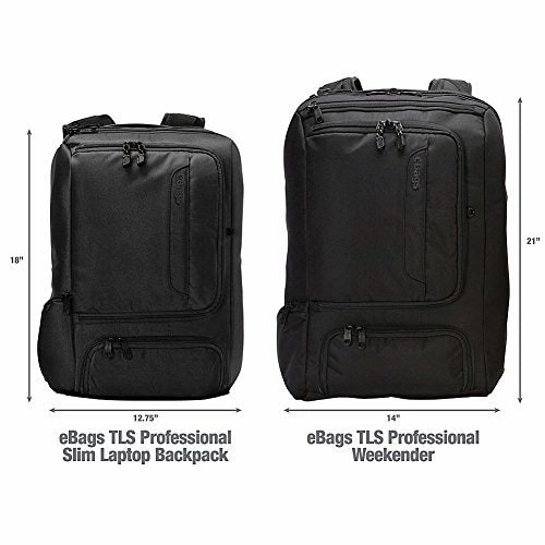 eBags Professional Slim Laptop Backpack for Travel, School & Business - Fits 17" Laptop - Anti-Theft - (Sage Green)