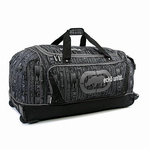 Ecko Unltd Steam 32" Large Rolling Duffel Bag, Grey, One Size