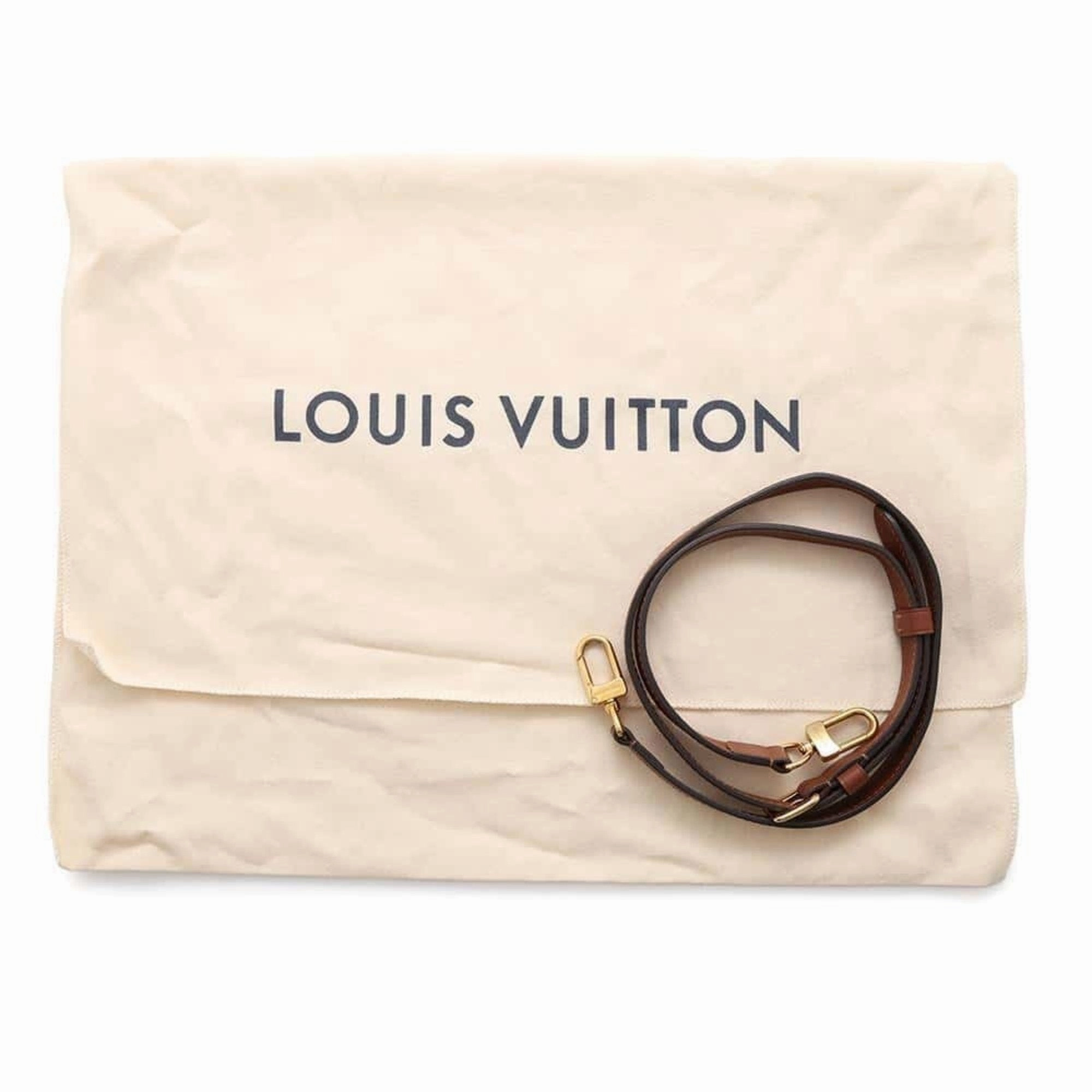 Elegant Canvas Tote Bag with Dust Bag and Shoulder Strap