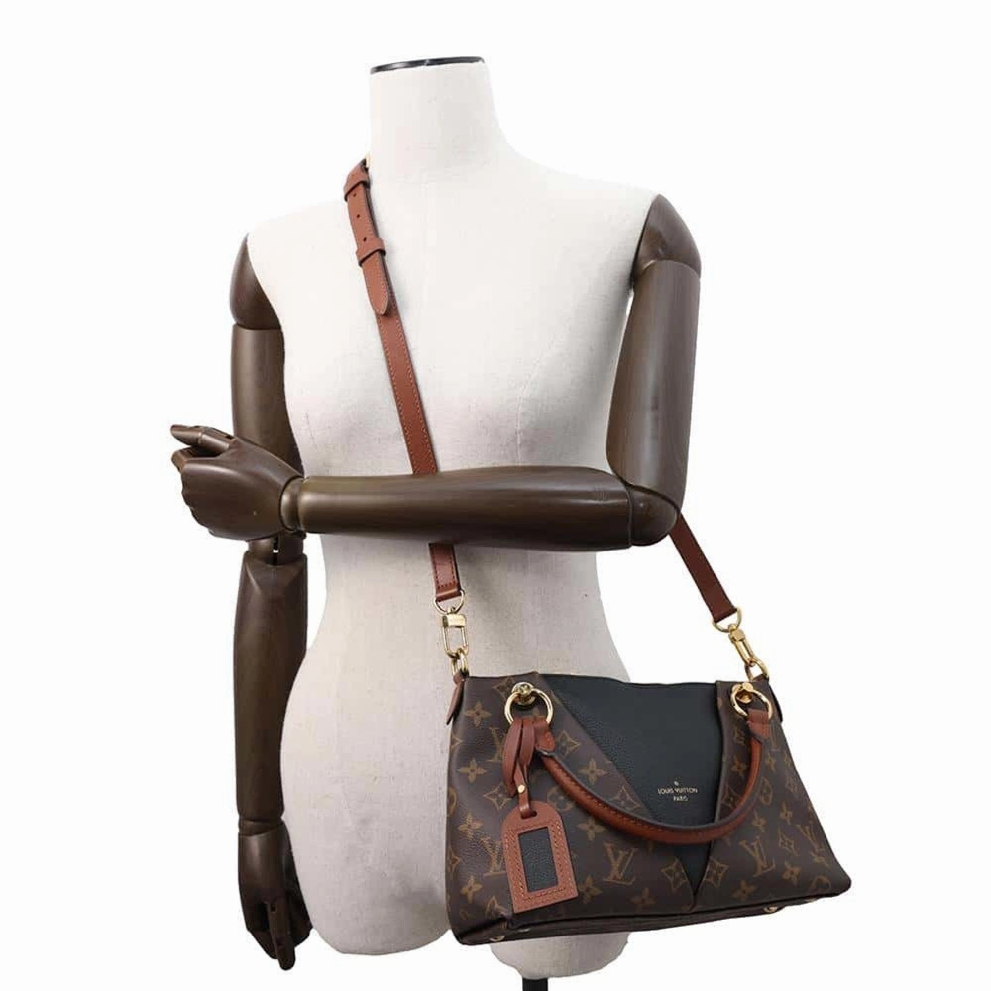 Elegant Canvas Tote Bag with Dust Bag and Shoulder Strap