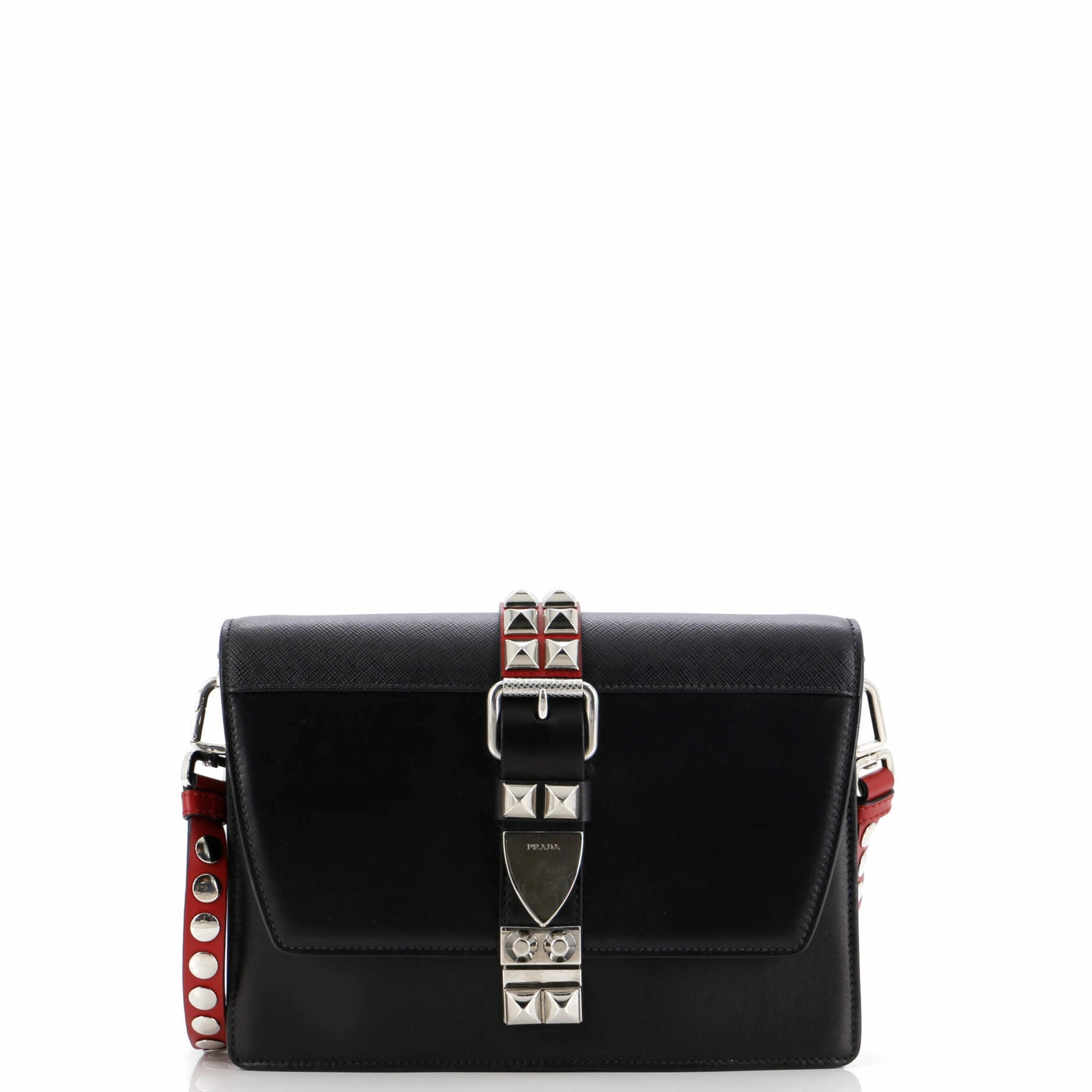 Elektra Shoulder Bag Studded Leather Small