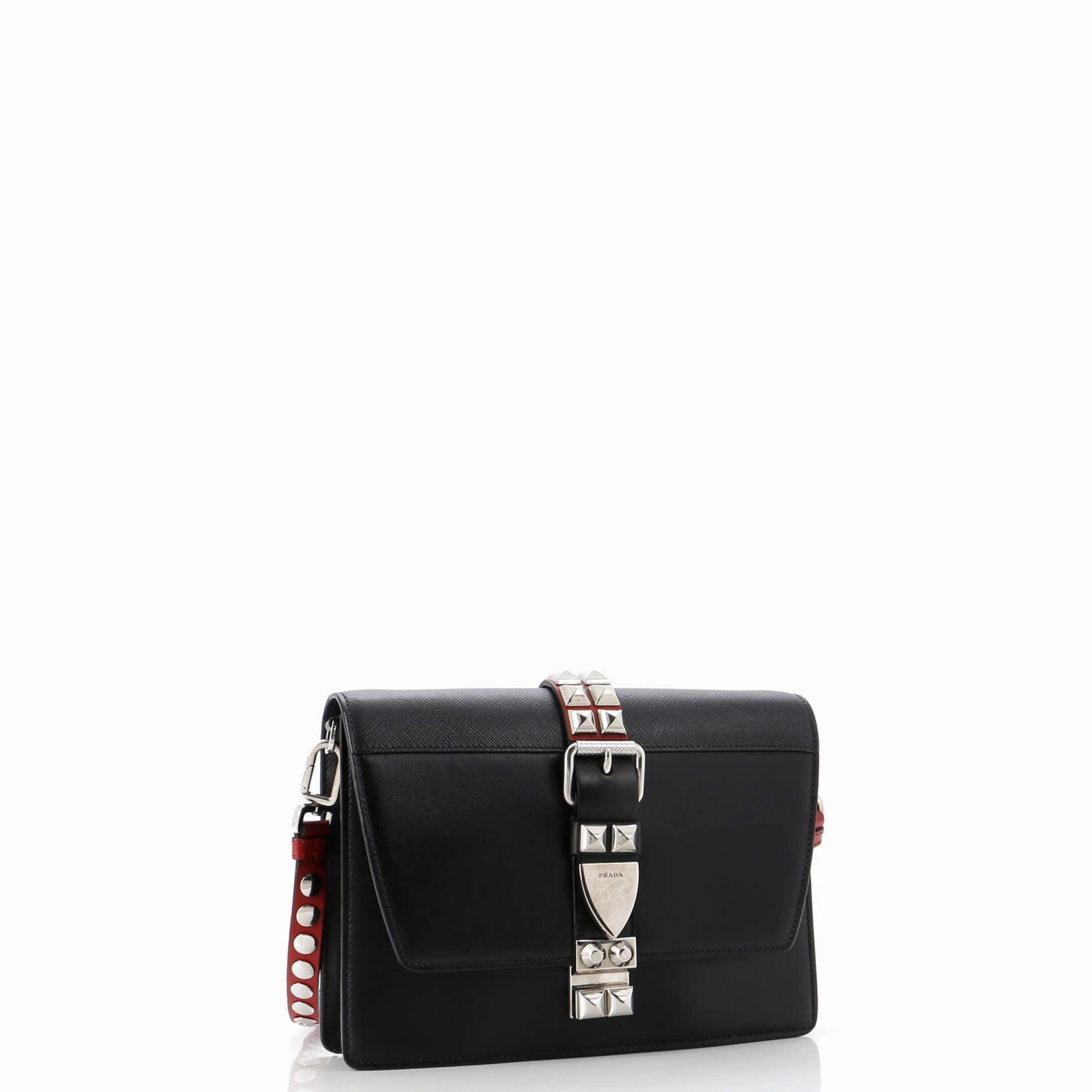 Elektra Shoulder Bag Studded Leather Small