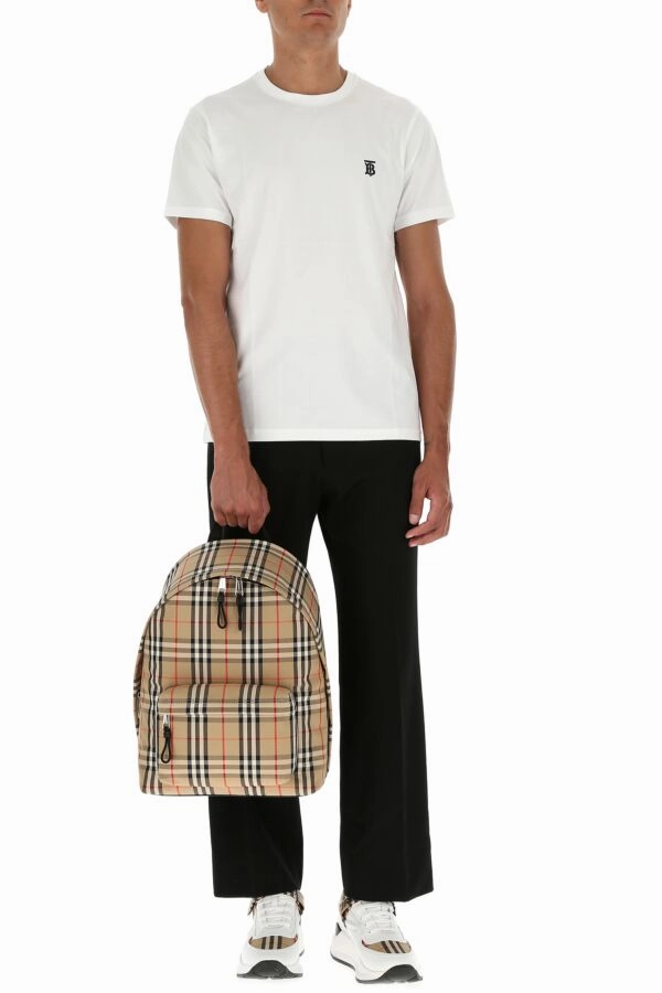 Embroidered Cotton and Polyester Backpack