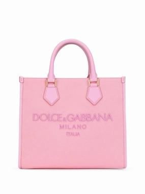 Embroidered logo handbag