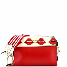 Esplanade Crossbody Bag Printed Saffiano and City Calf Small