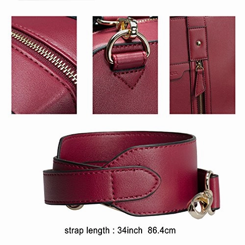 Estarer Women Business Briefcase Handbag PU Leather 15.6 Inch Shoulder Laptop Work Bag