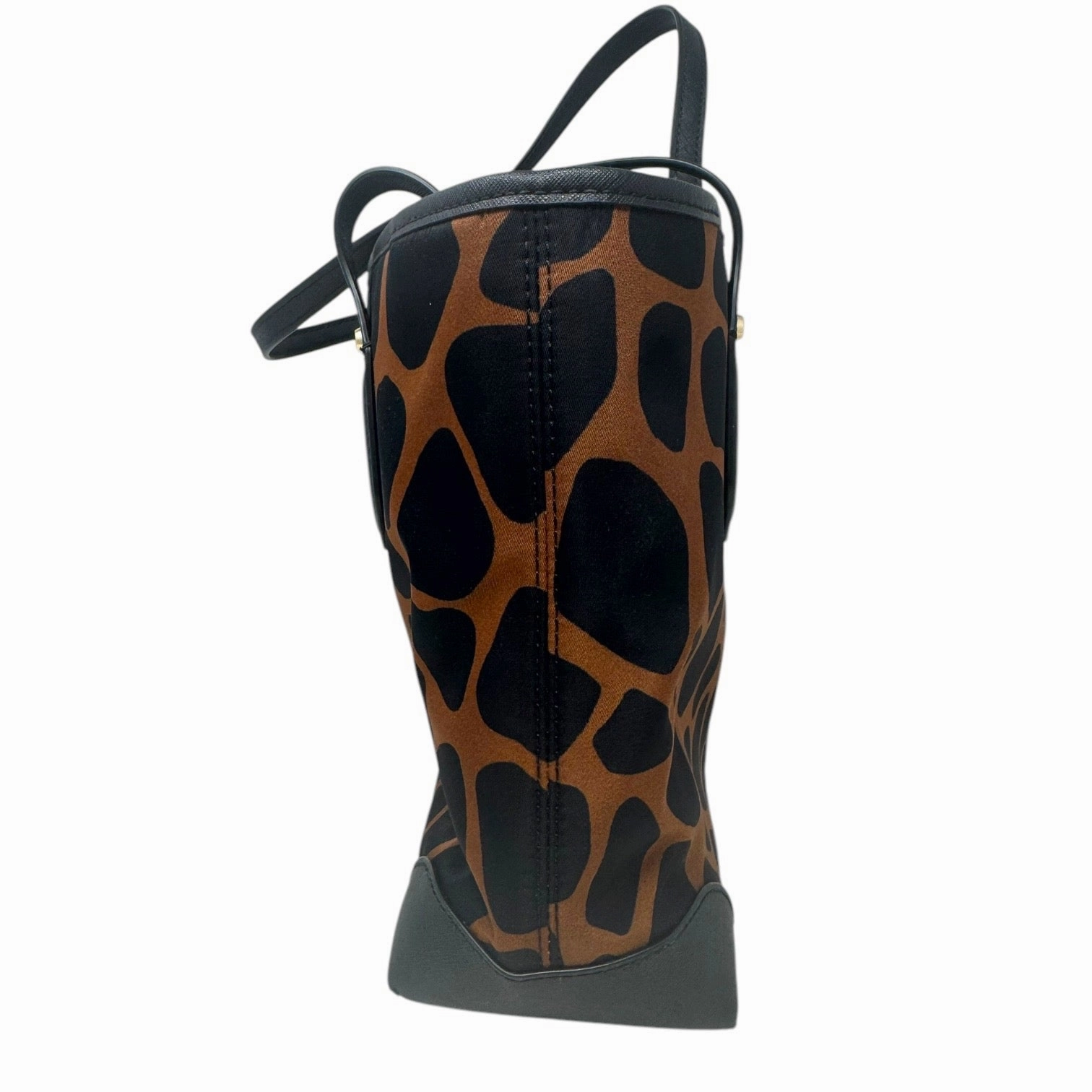 Eva Small Top Zip Tote Designer By Michael Kors Giraffe Print Nylon, Size: Medium