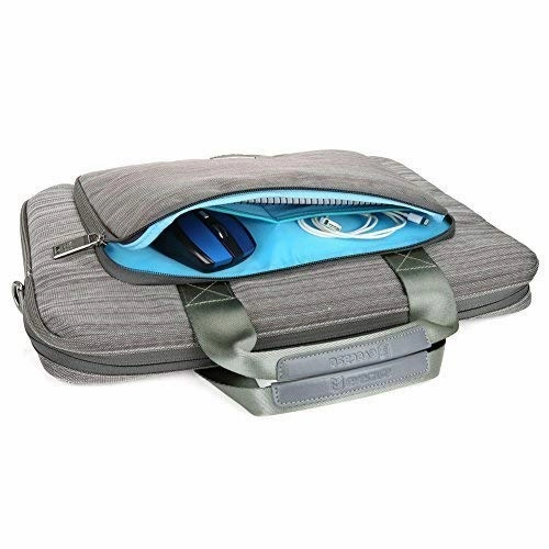 Evecase Laptop Messenger Bag, 15.6 Inch Suit Fabric Multi-functional Briefcase with Shoulder