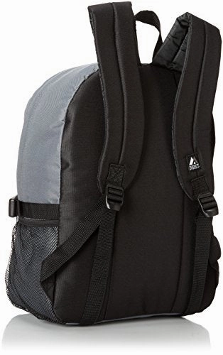 Everest Backpack With Front Mesh Pocket, Dark Gray, One Size