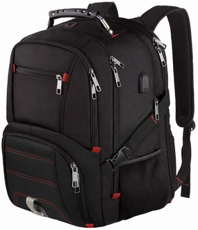 Extra Large Backpack,Travel Laptop Backpack TSA Friendly Durable Computer Backpack with USB Charging Port for Men&Women,Water-Resistant Big Business College School Bookbag Fits 17 Inch Laptop&Notebook
