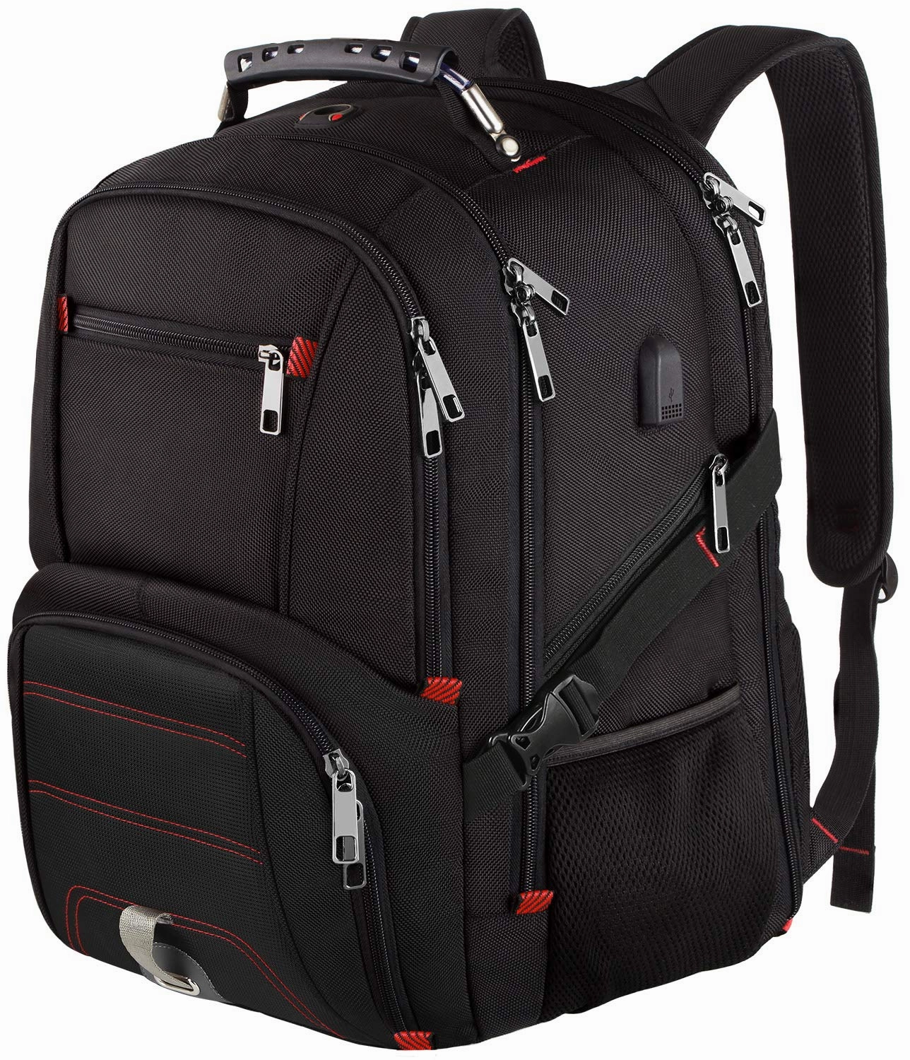 Extra Large Backpack,Travel Laptop Backpack TSA Friendly Durable Computer Backpack with USB Charging Port for Men&Women,Water-Resistant Big Business College School Bookbag Fits 17 Inch Laptop&Notebook
