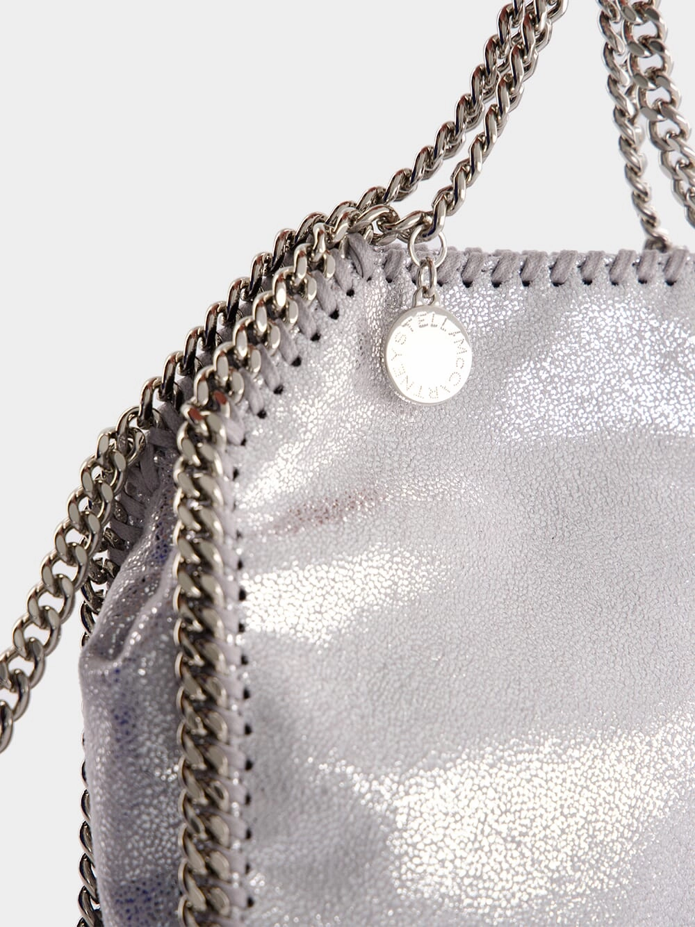 Falabella Tiny Silver Tote Bag