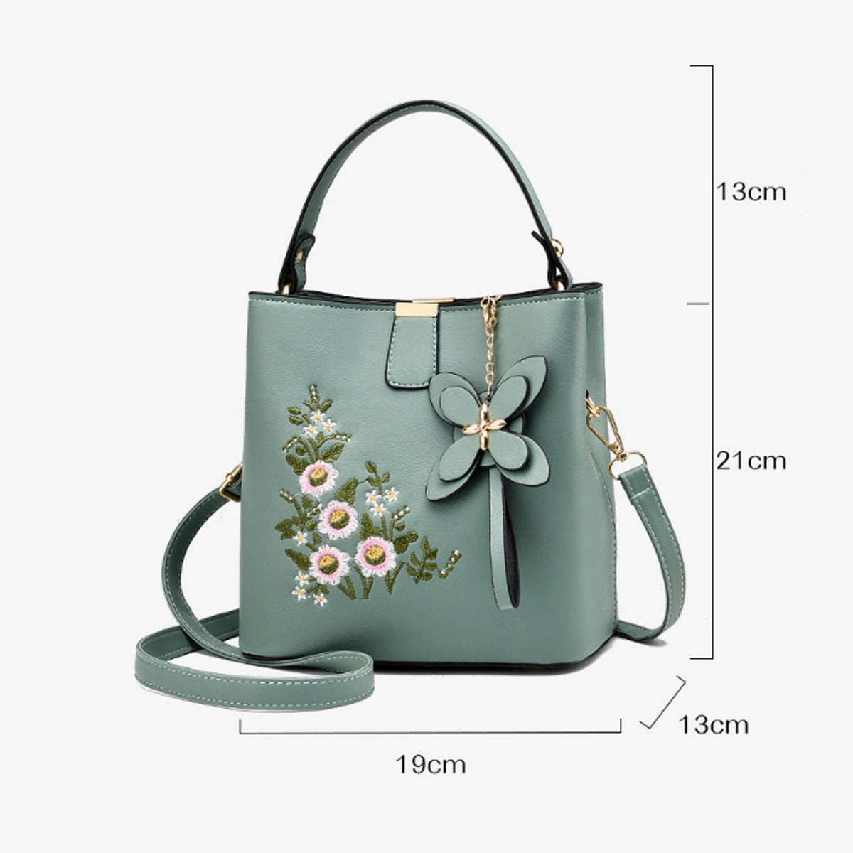 Fashion Casual Embroidered One-shoulder Diagonal Bag
