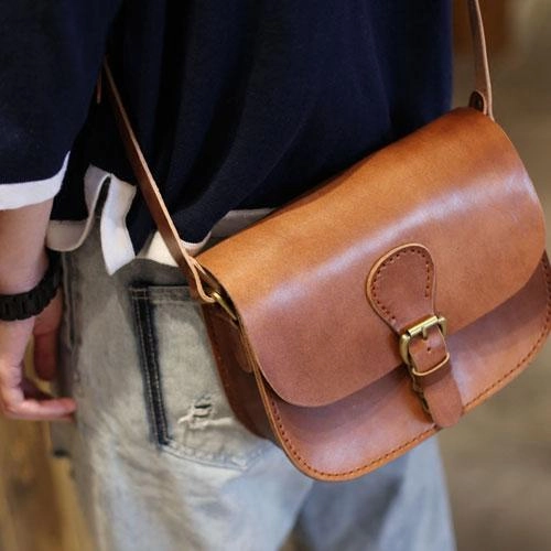 Fashion Leather Brown Women's Satchel Shoulder Bag Purse Brown Leather Satchel Crossbody Purse